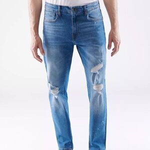 Lazer Men's Straight-Fit Stretch Jean